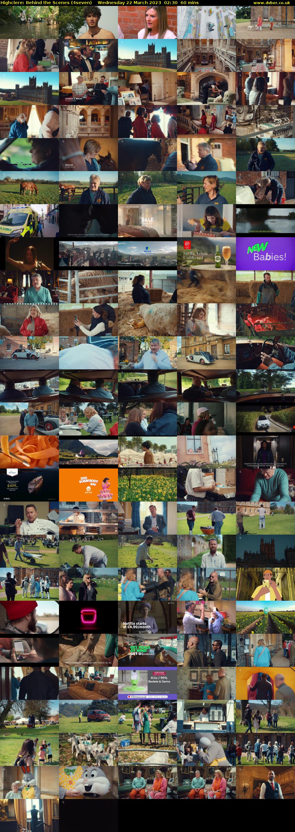 Highclere: Behind the Scenes (4seven) Wednesday 22 March 2023 02:30 - 03:30
