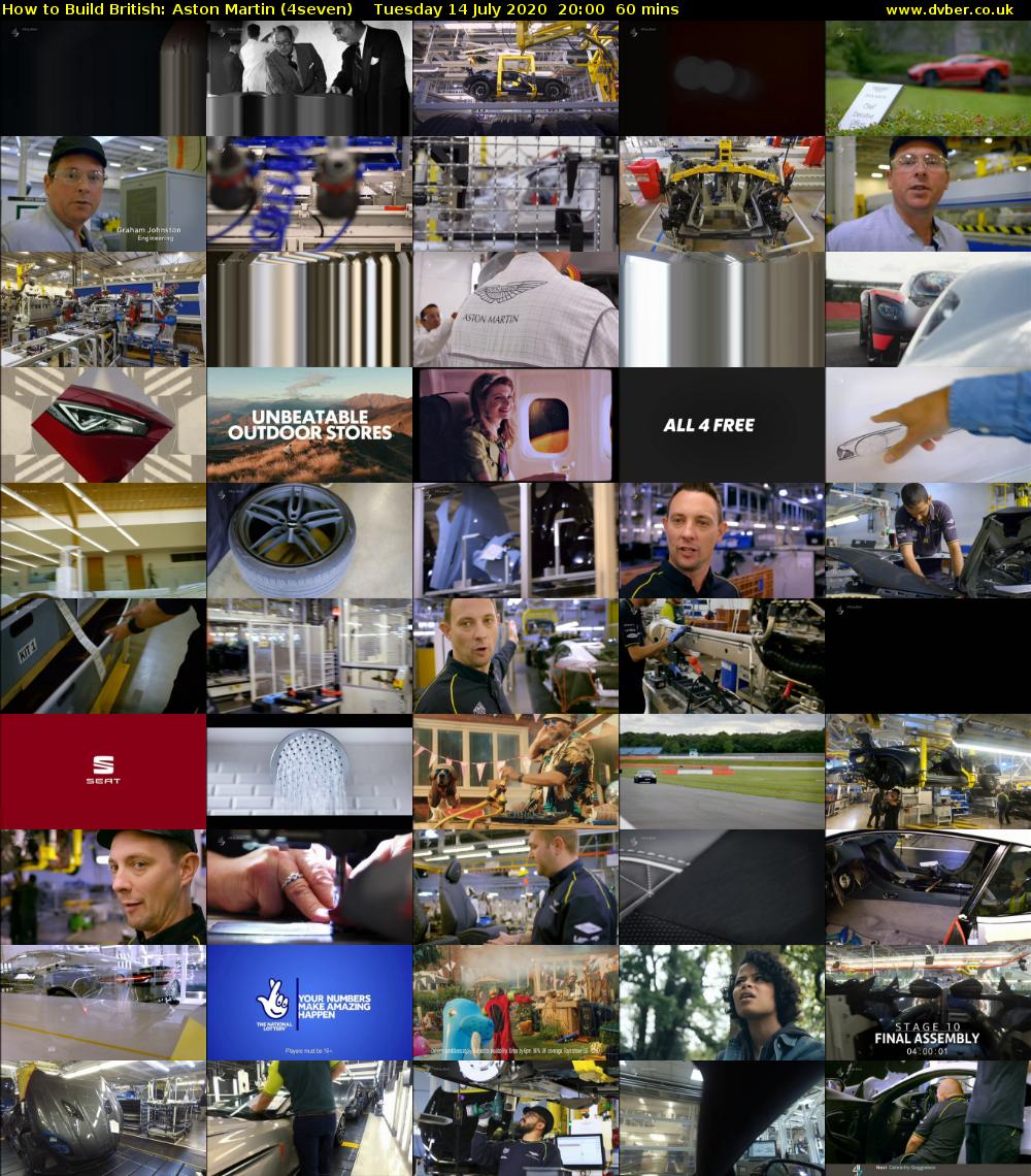 How to Build British: Aston Martin (4seven) Tuesday 14 July 2020 20:00 - 21:00