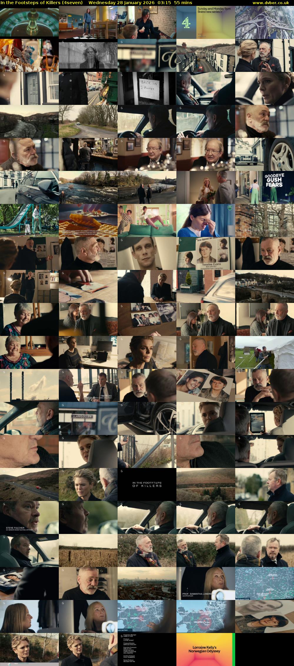 In the Footsteps of Killers (4seven) Wednesday 28 January 2026 03:15 - 04:10