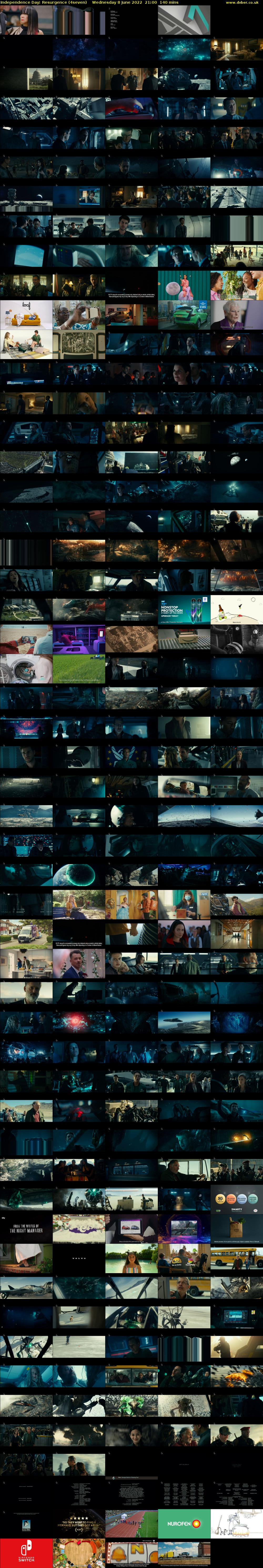 Independence Day: Resurgence (4seven) Wednesday 8 June 2022 21:00 - 23:20