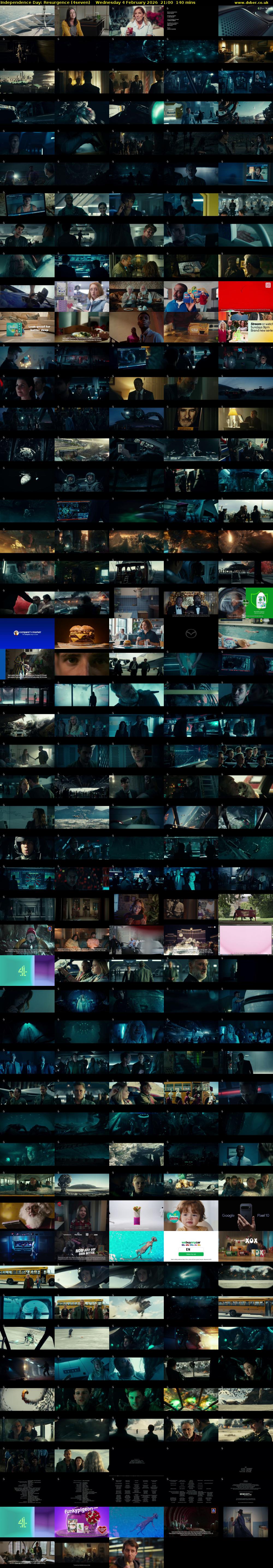 Independence Day: Resurgence (4seven) Wednesday 4 February 2026 21:00 - 23:20