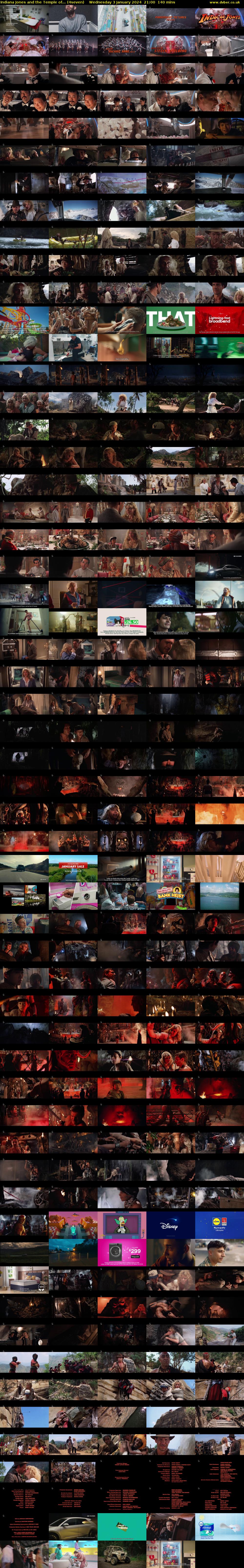 Indiana Jones and the Temple of... (4seven) Wednesday 3 January 2024 21:00 - 23:20