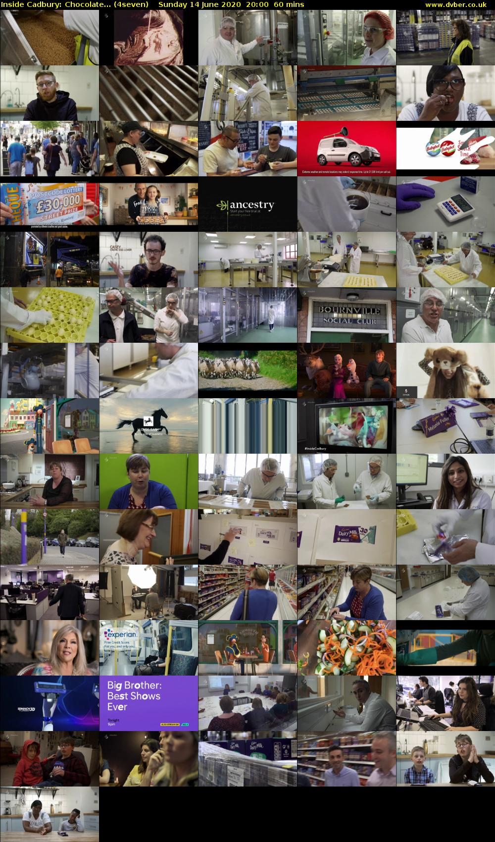 Inside Cadbury: Chocolate... (4seven) Sunday 14 June 2020 20:00 - 21:00