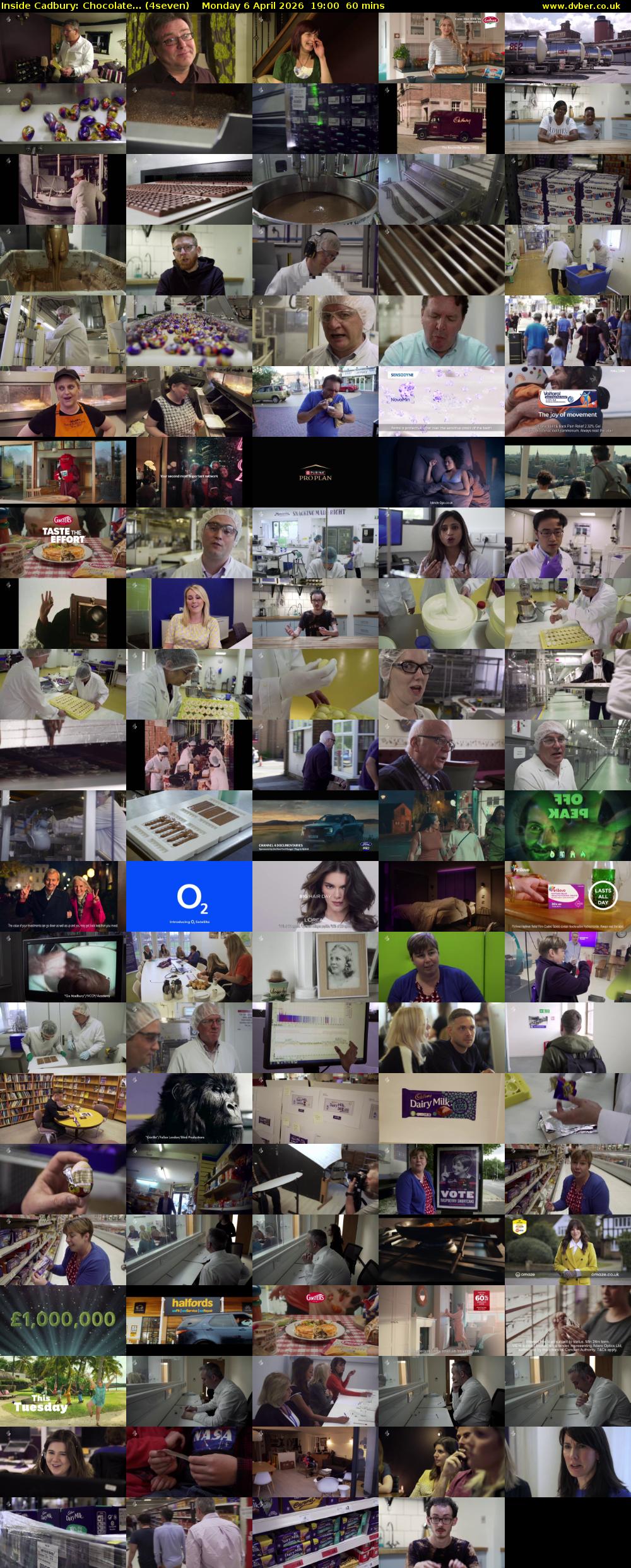 Inside Cadbury: Chocolate... (4seven) Monday 6 April 2026 19:00 - 20:00