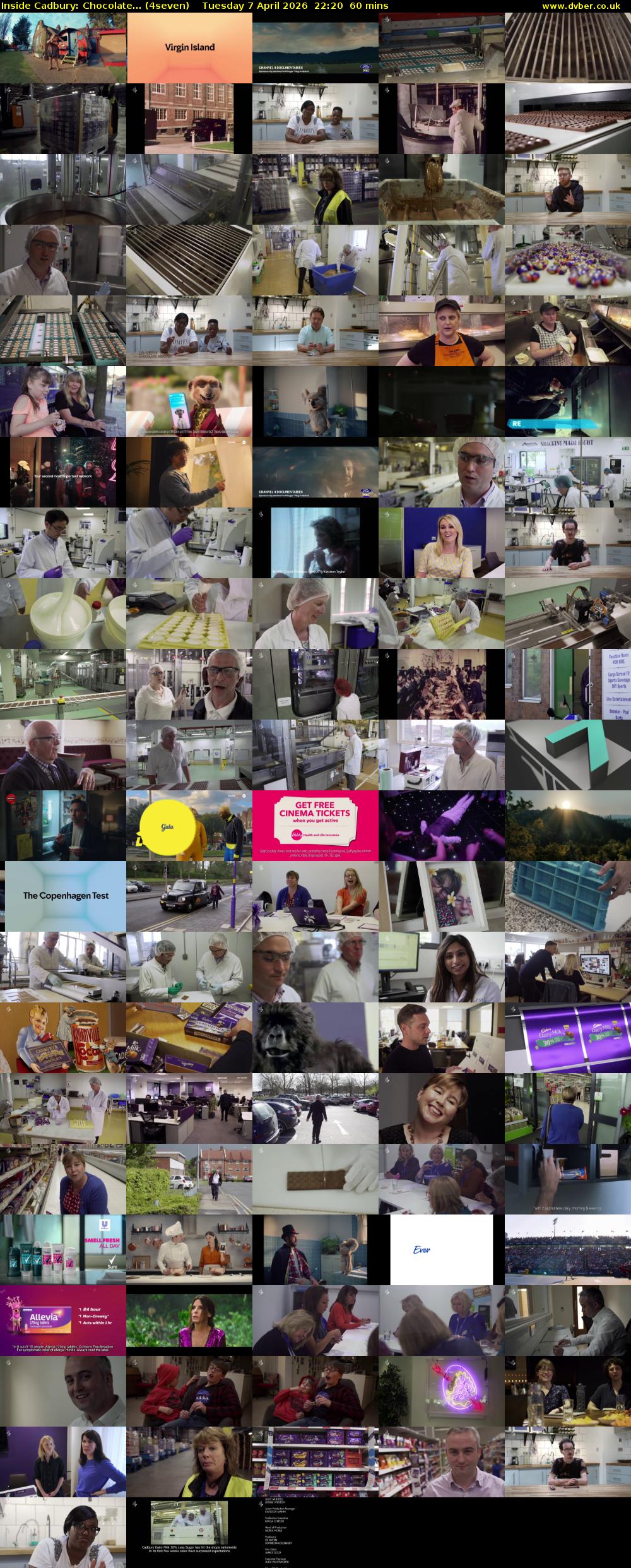 Inside Cadbury: Chocolate... (4seven) Tuesday 7 April 2026 22:20 - 23:20