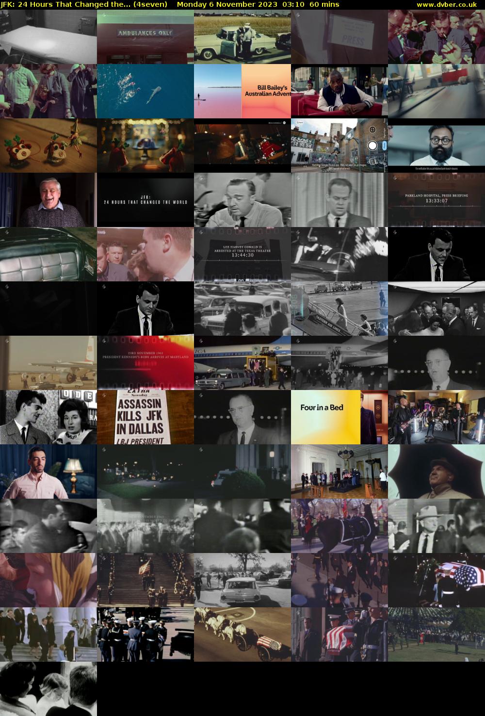 JFK: 24 Hours That Changed the... (4seven) Monday 6 November 2023 03:10 - 04:10