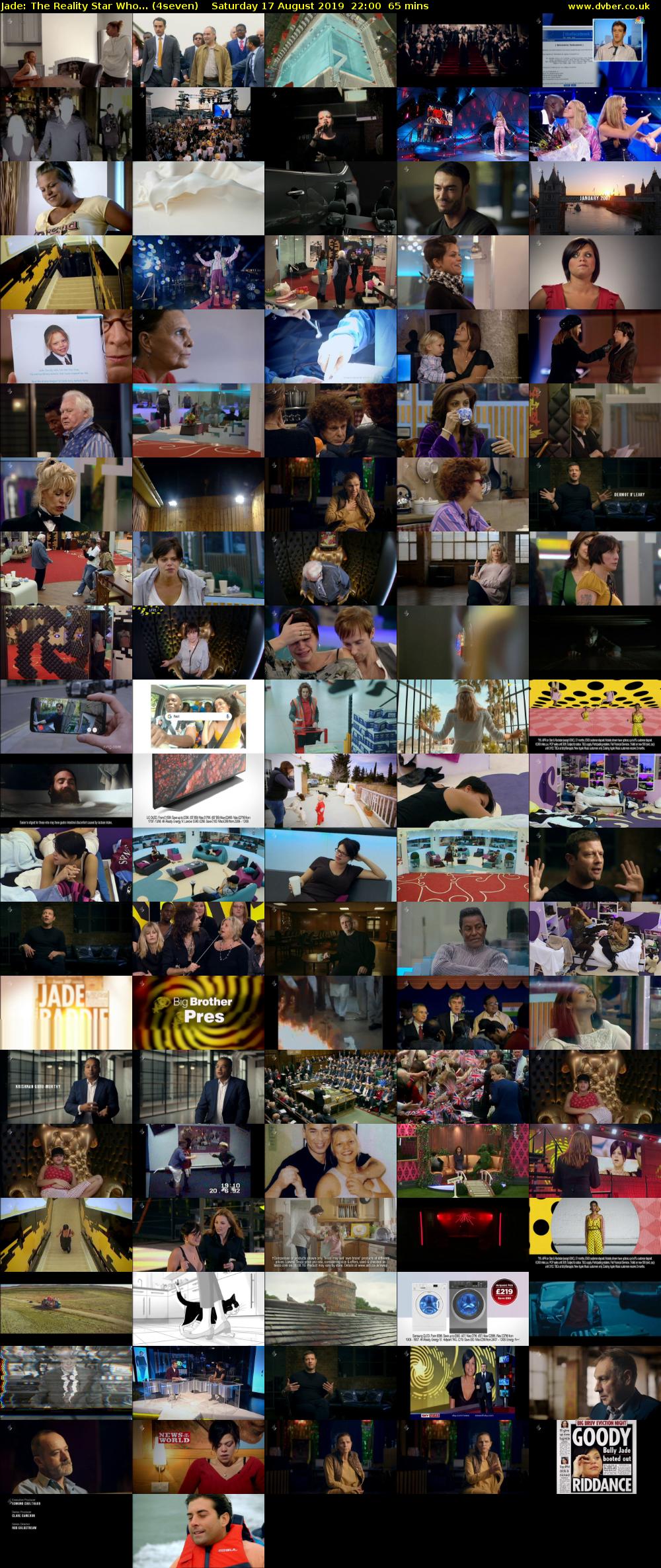Jade: The Reality Star Who... (4seven) Saturday 17 August 2019 22:00 - 23:05