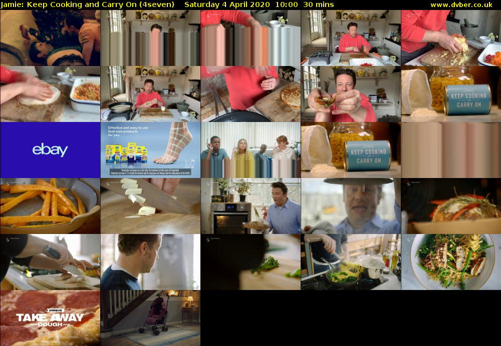 Jamie: Keep Cooking and Carry On (4seven) Saturday 4 April 2020 10:00 - 10:30