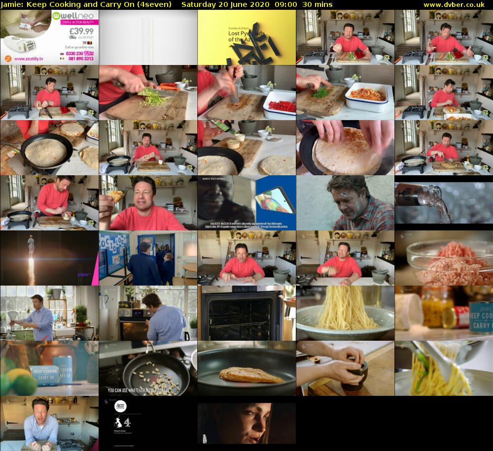 Jamie: Keep Cooking and Carry On (4seven) Saturday 20 June 2020 09:00 - 09:30