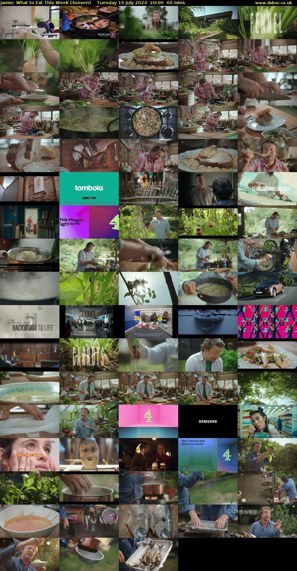 Jamie: What to Eat This Week (4seven) Tuesday 16 July 2024 20:00 - 21:00