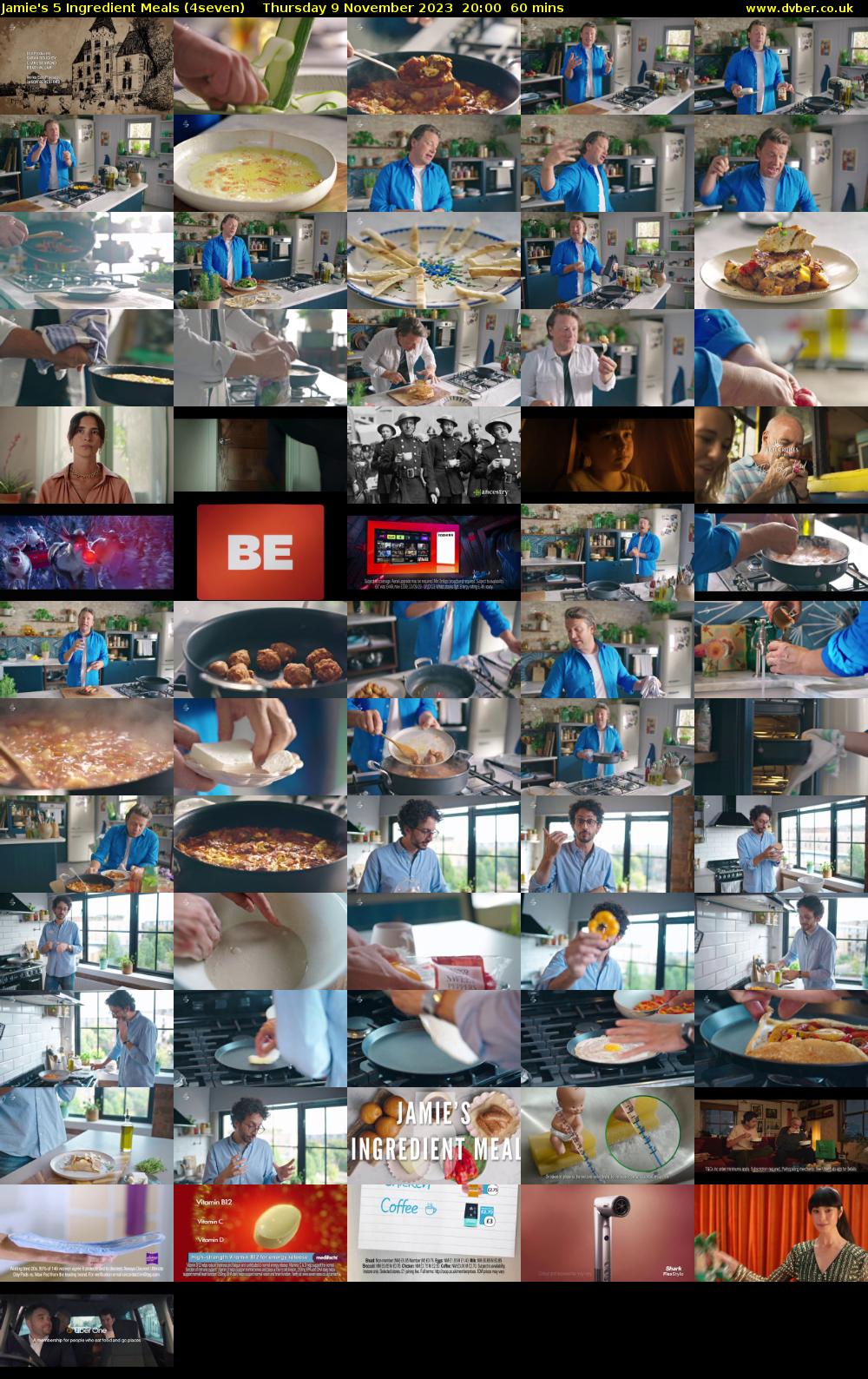 Jamie's 5 Ingredient Meals (4seven) Thursday 9 November 2023 20:00 - 21:00