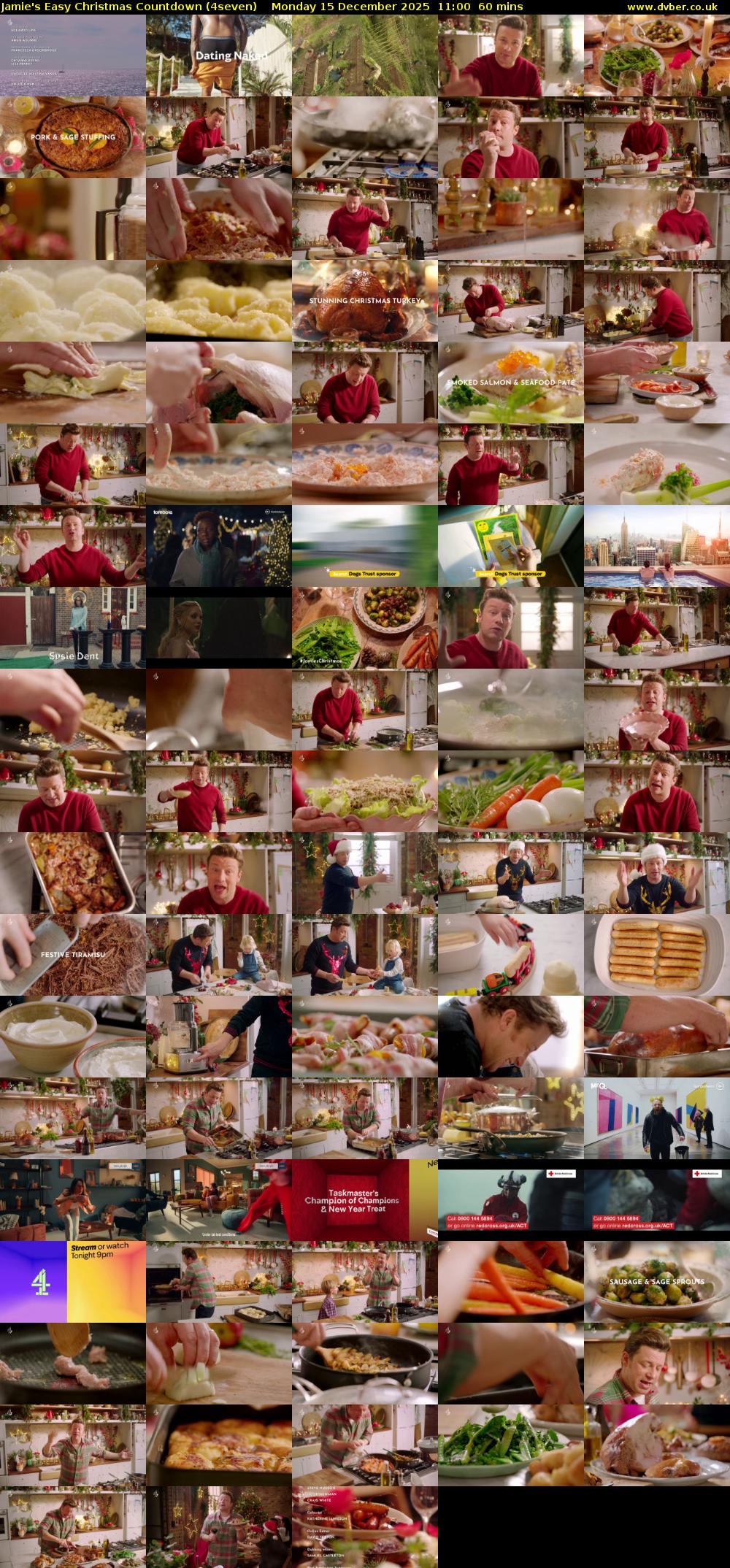 Jamie's Easy Christmas Countdown (4seven) Monday 15 December 2025 11:00 - 12:00