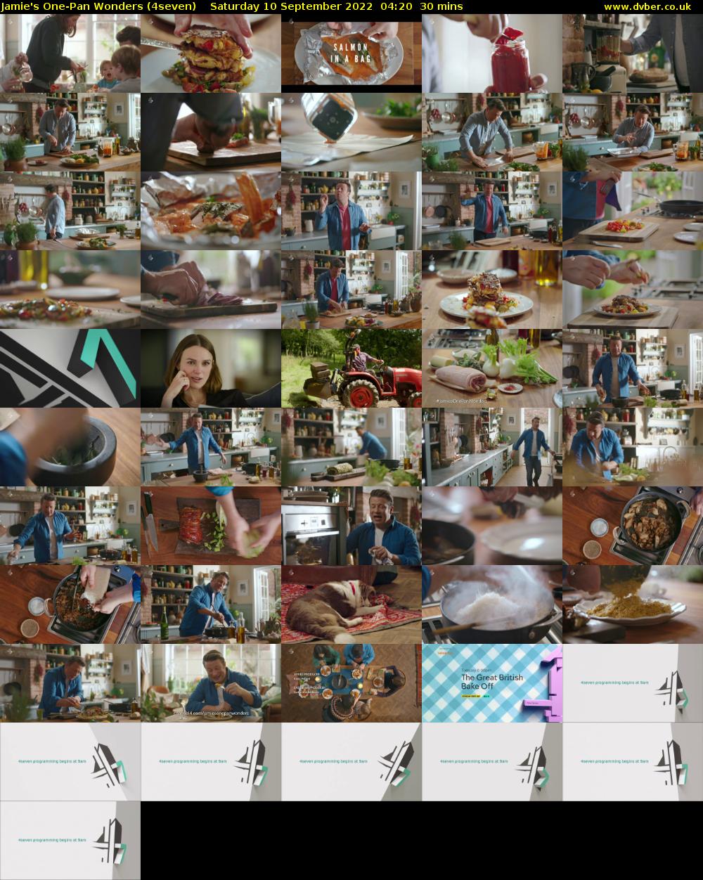 Jamie's One-Pan Wonders (4seven) Saturday 10 September 2022 04:20 - 04:50