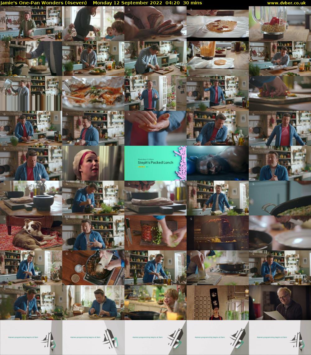 Jamie's One-Pan Wonders (4seven) Monday 12 September 2022 04:20 - 04:50