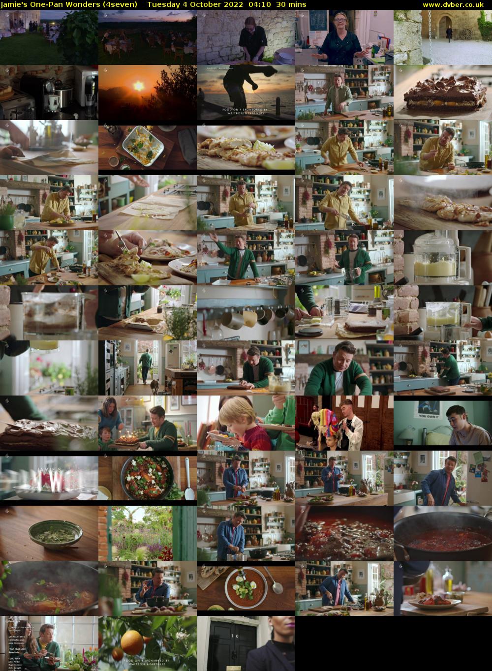 Jamie's One-Pan Wonders (4seven) Tuesday 4 October 2022 04:10 - 04:40