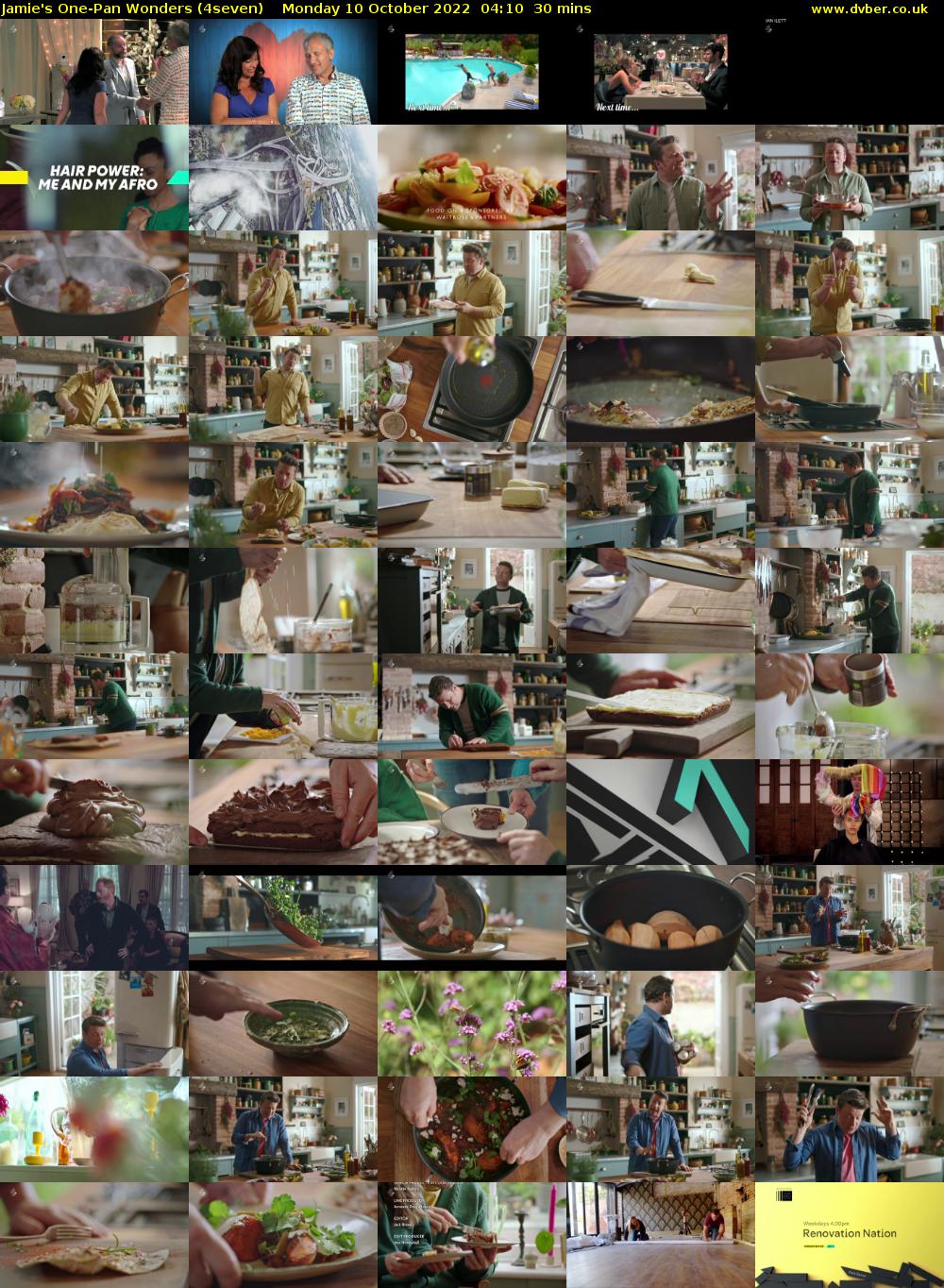 Jamie's One-Pan Wonders (4seven) Monday 10 October 2022 04:10 - 04:40
