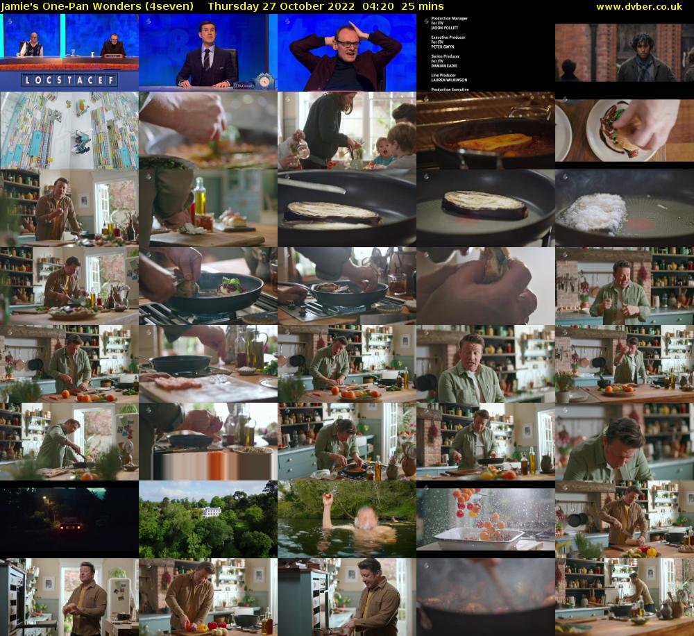 Jamie's One-Pan Wonders (4seven) Thursday 27 October 2022 04:20 - 04:45