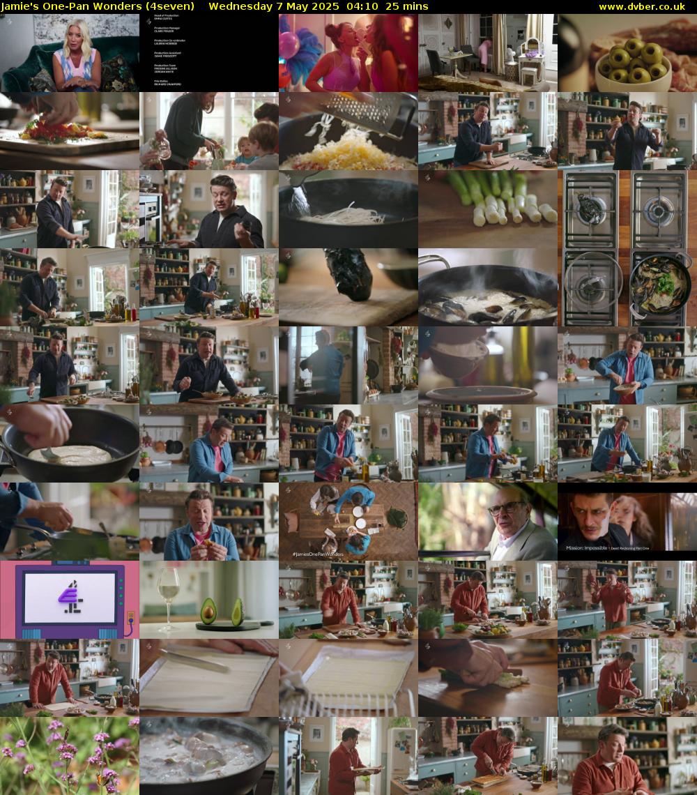 Jamie's One-Pan Wonders (4seven) Wednesday 7 May 2025 04:10 - 04:35