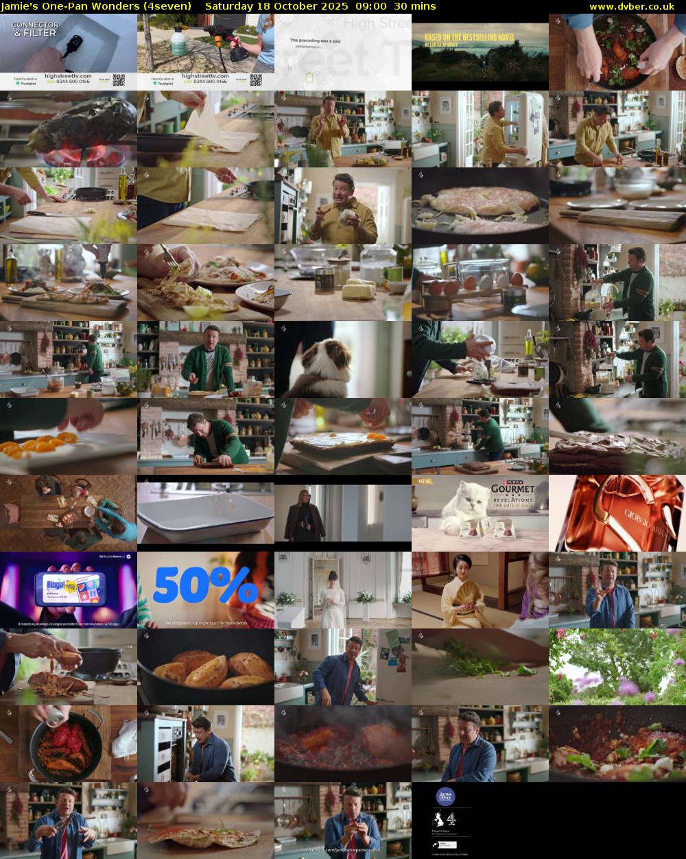 Jamie's One-Pan Wonders (4seven) Saturday 18 October 2025 09:00 - 09:30