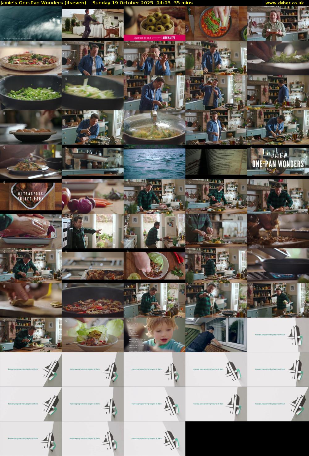 Jamie's One-Pan Wonders (4seven) Sunday 19 October 2025 04:05 - 04:40