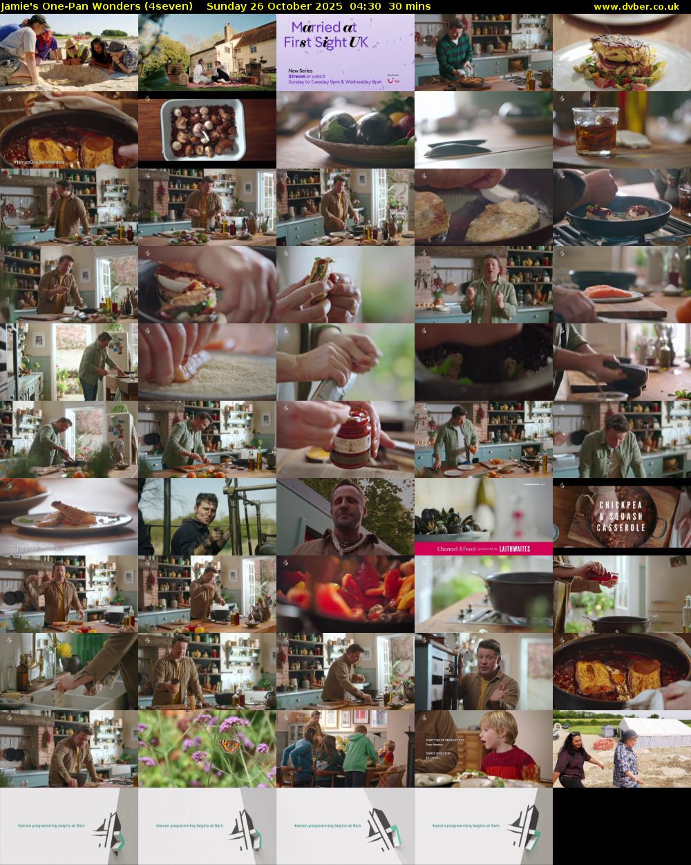 Jamie's One-Pan Wonders (4seven) Sunday 26 October 2025 04:30 - 05:00