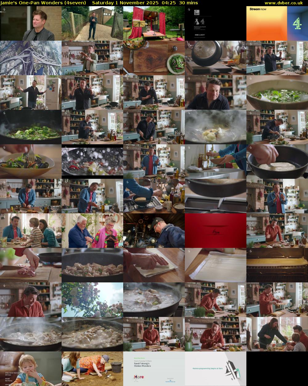 Jamie's One-Pan Wonders (4seven) Saturday 1 November 2025 04:25 - 04:55