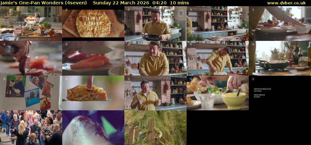 Jamie's One-Pan Wonders (4seven) Sunday 22 March 2026 04:20 - 04:30