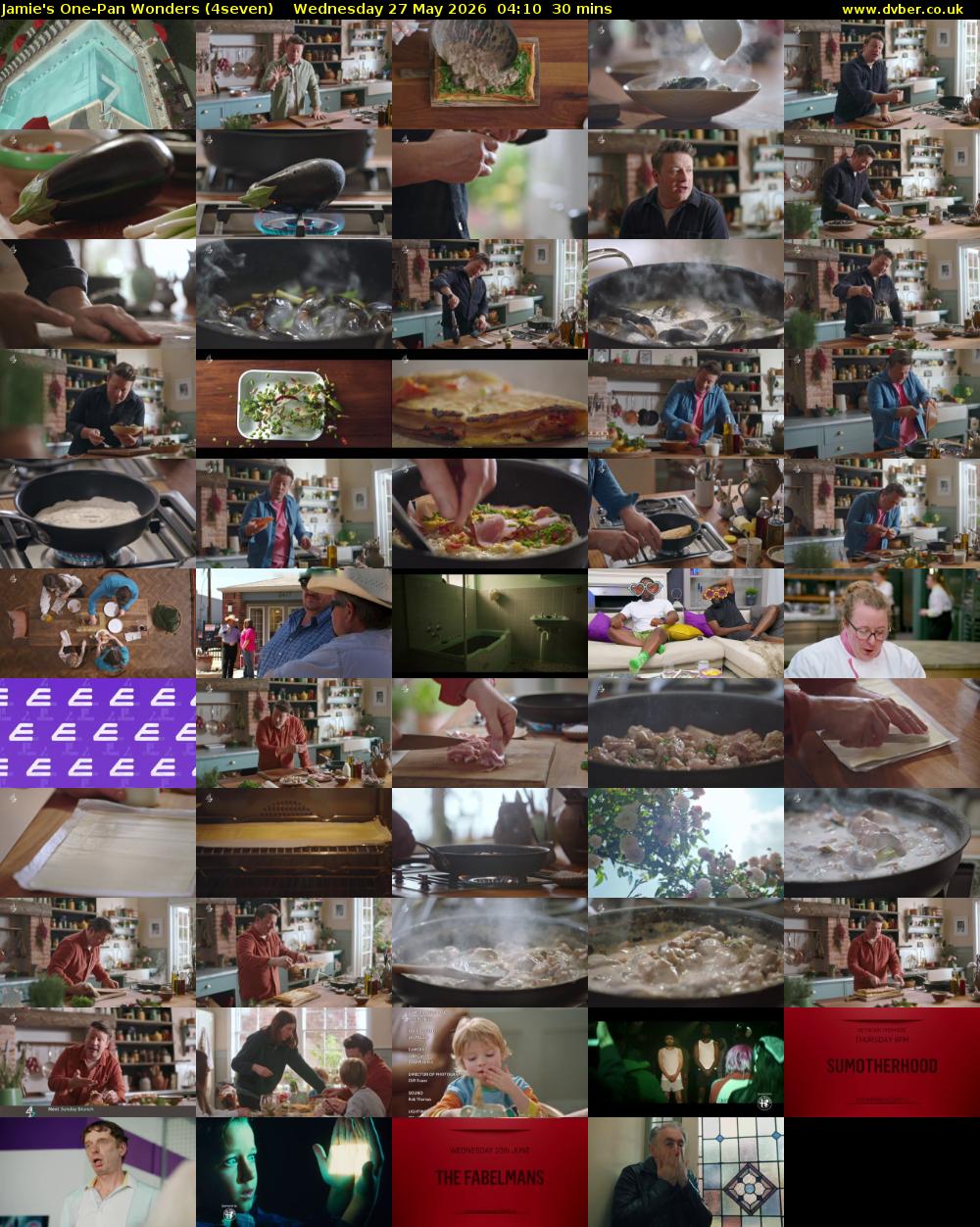 Jamie's One-Pan Wonders (4seven) Wednesday 27 May 2026 04:10 - 04:40