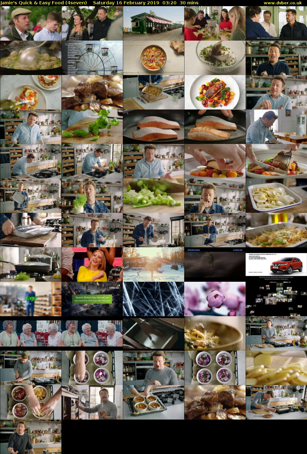 Jamie's Quick & Easy Food (4seven) Saturday 16 February 2019 03:20 - 03:50