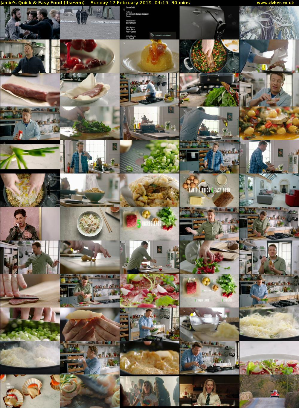 Jamie's Quick & Easy Food (4seven) Sunday 17 February 2019 04:15 - 04:45