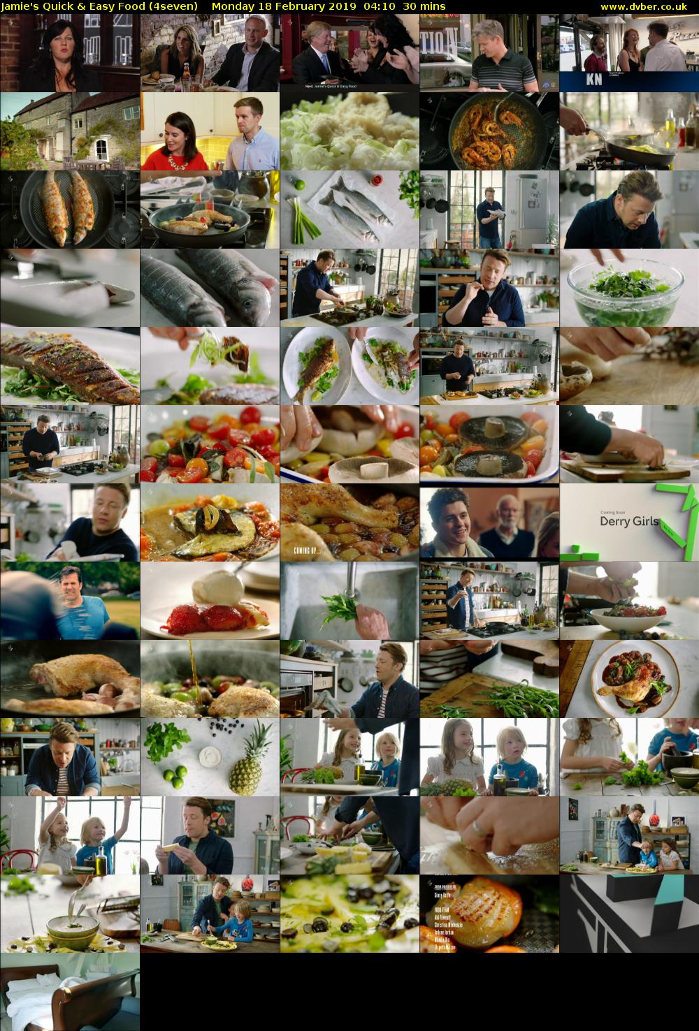 Jamie's Quick & Easy Food (4seven) Monday 18 February 2019 04:10 - 04:40