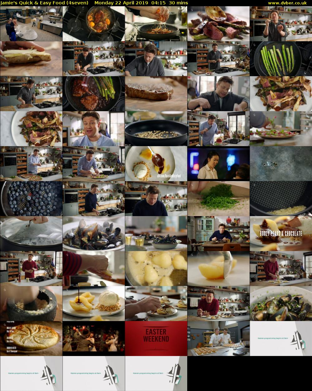Jamie's Quick & Easy Food (4seven) Monday 22 April 2019 04:15 - 04:45