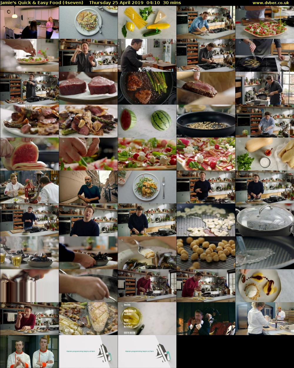 Jamie's Quick & Easy Food (4seven) Thursday 25 April 2019 04:10 - 04:40