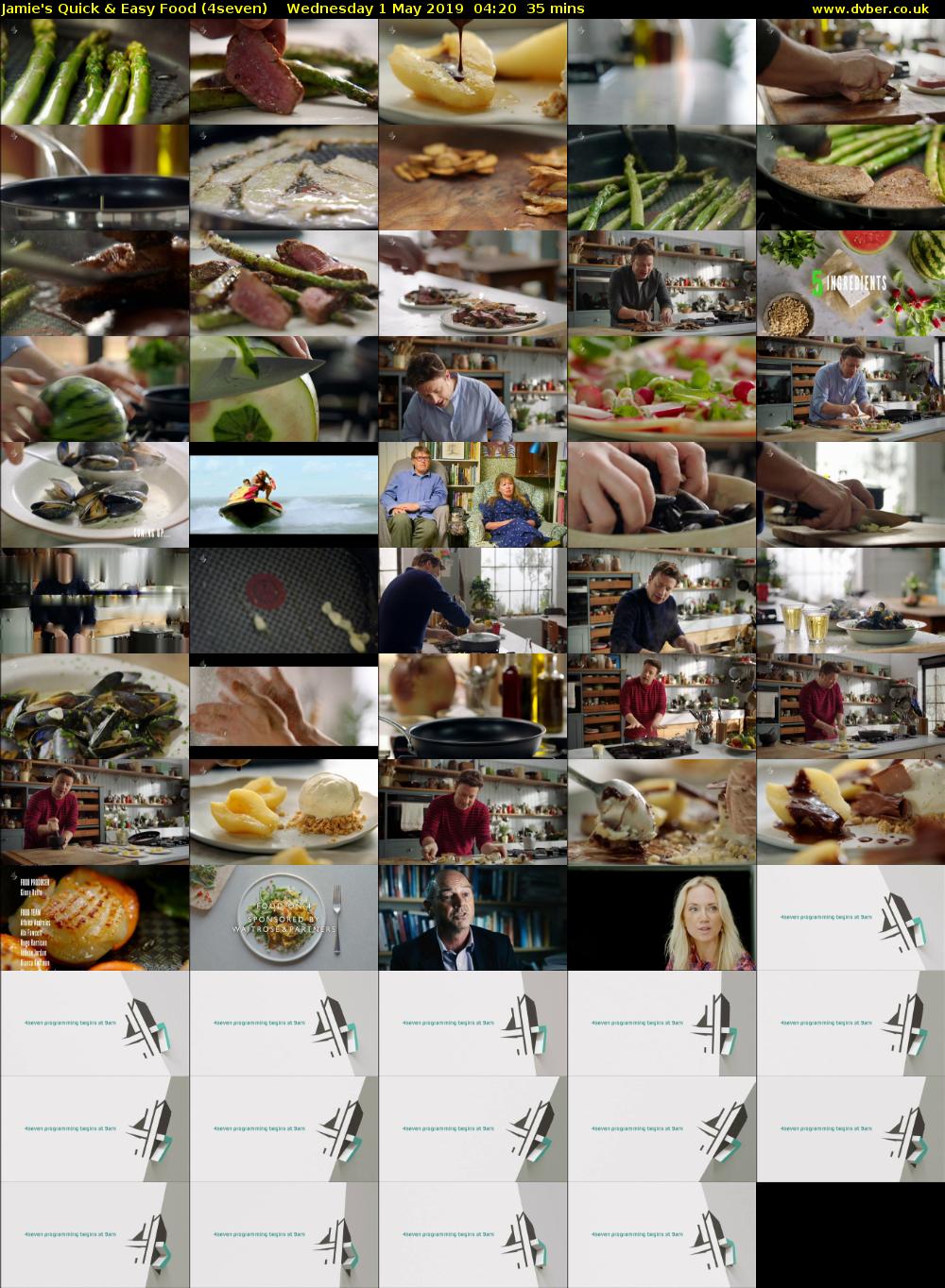 Jamie's Quick & Easy Food (4seven) Wednesday 1 May 2019 04:20 - 04:55