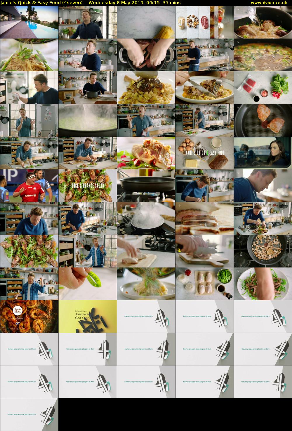 Jamie's Quick & Easy Food (4seven) Wednesday 8 May 2019 04:15 - 04:50