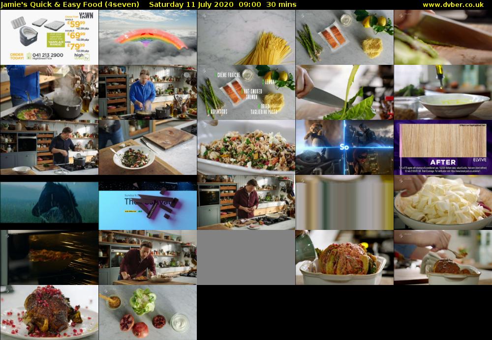 Jamie's Quick & Easy Food (4seven) Saturday 11 July 2020 09:00 - 09:30