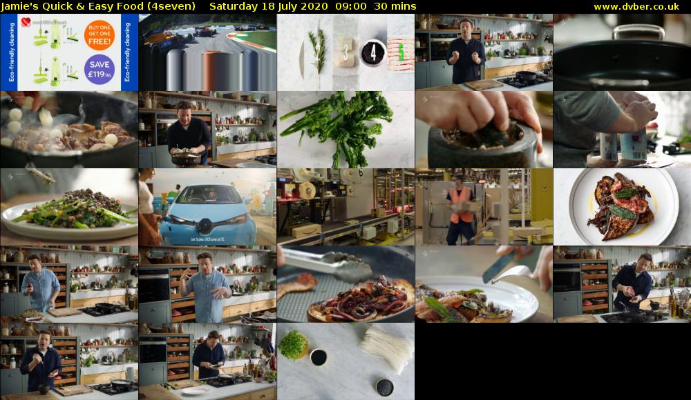 Jamie's Quick & Easy Food (4seven) Saturday 18 July 2020 09:00 - 09:30