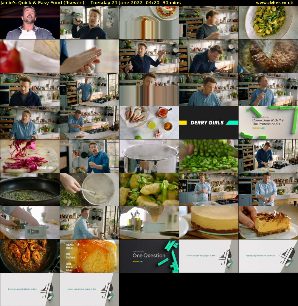 Jamie's Quick & Easy Food (4seven) Tuesday 21 June 2022 04:20 - 04:50