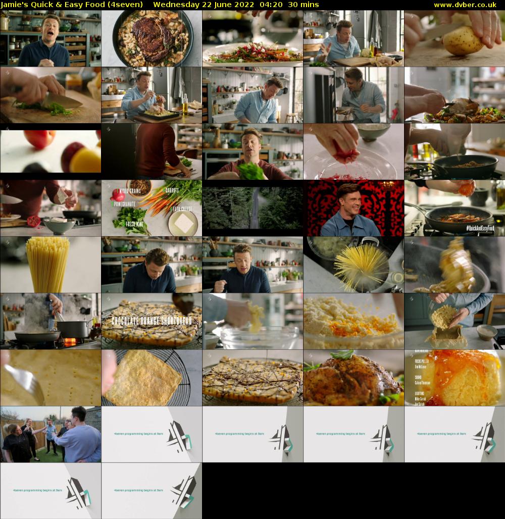 Jamie's Quick & Easy Food (4seven) Wednesday 22 June 2022 04:20 - 04:50