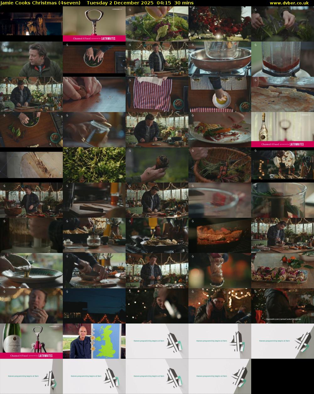 Jamie Cooks Christmas (4seven) Tuesday 2 December 2025 04:15 - 04:45