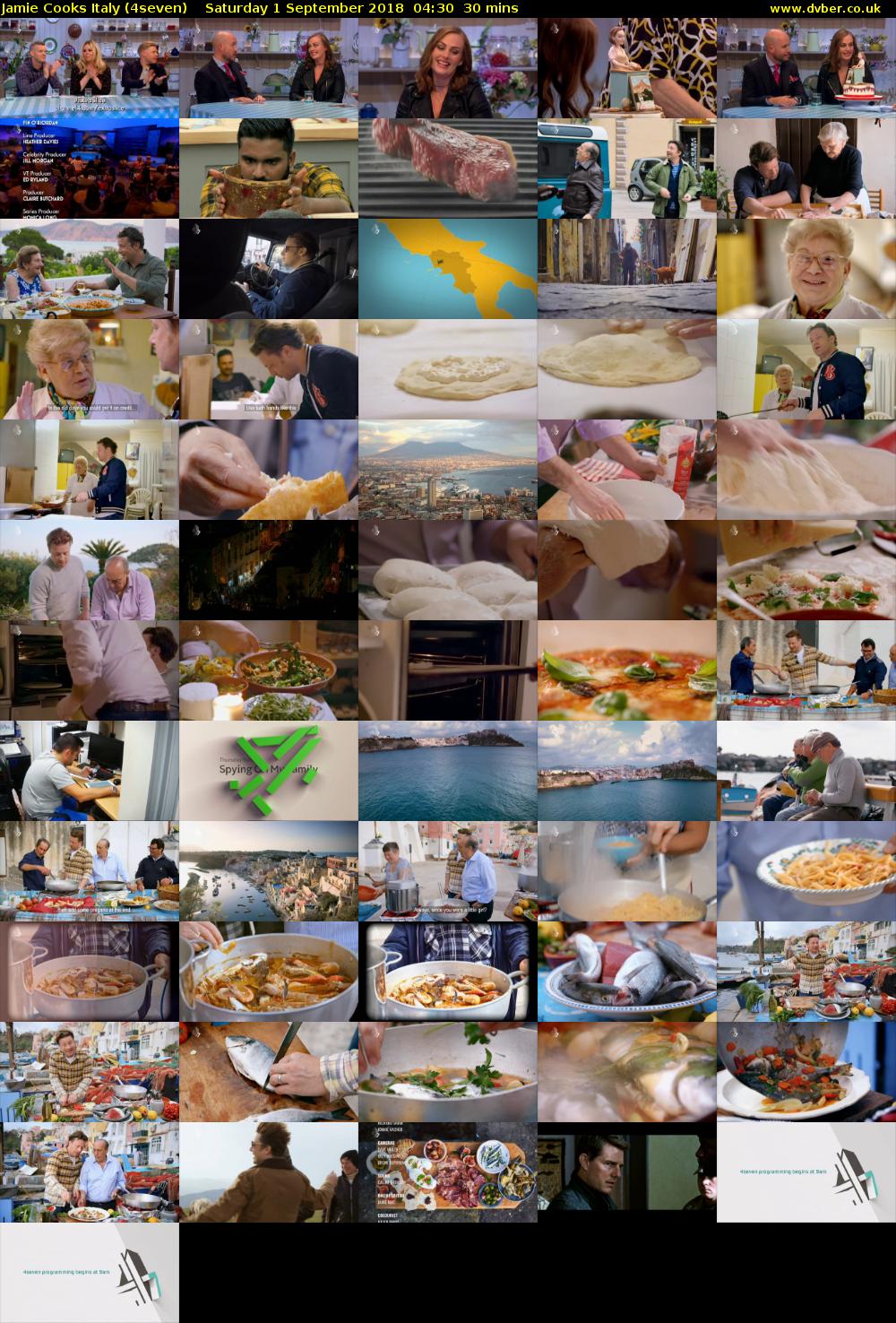 Jamie Cooks Italy (4seven) Saturday 1 September 2018 04:30 - 05:00