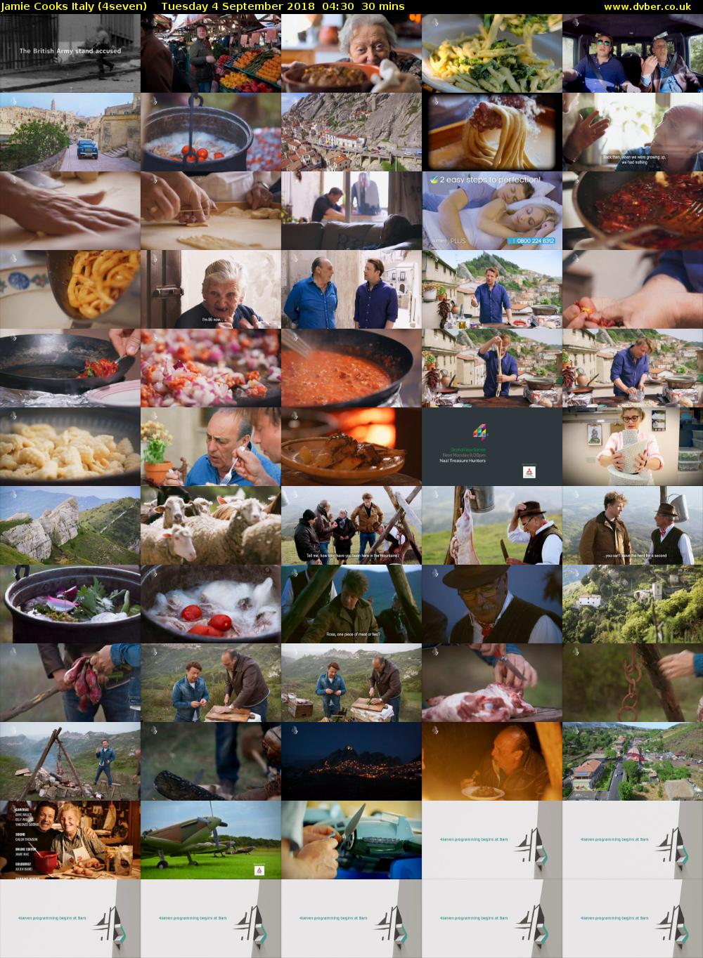 Jamie Cooks Italy (4seven) Tuesday 4 September 2018 04:30 - 05:00