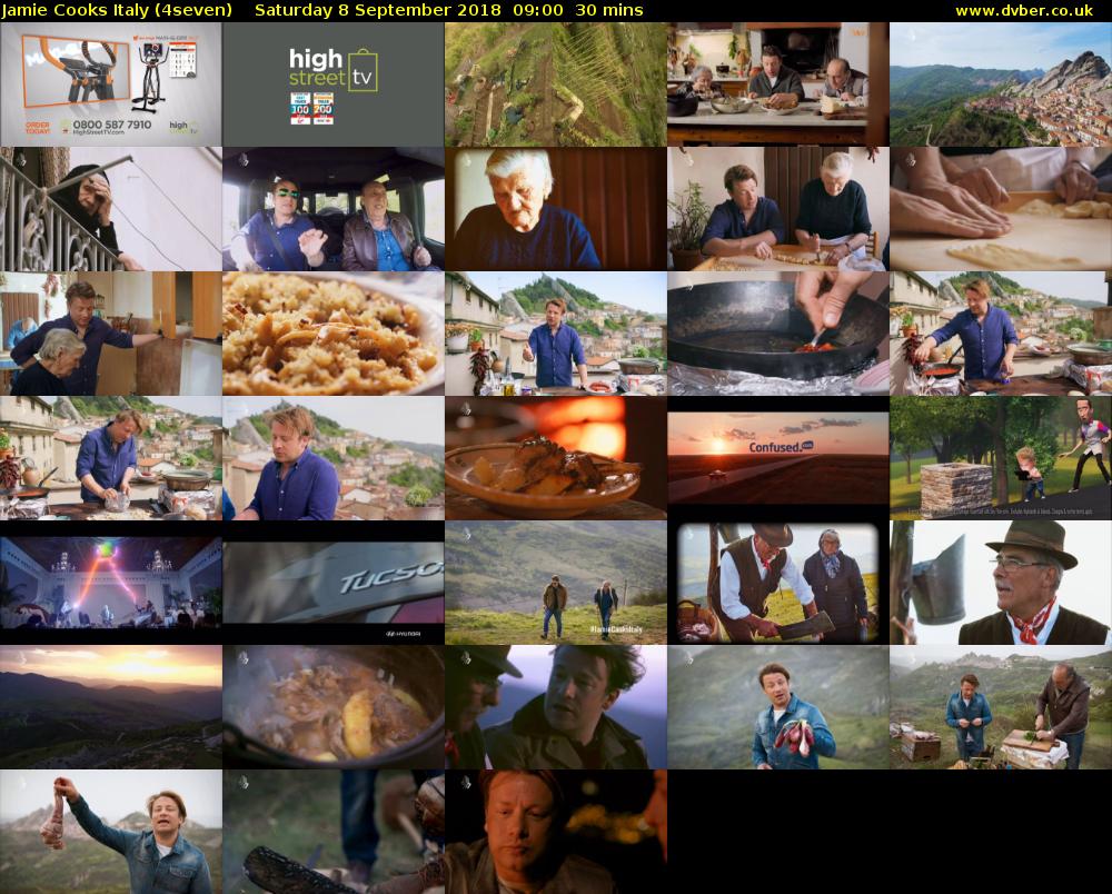 Jamie Cooks Italy (4seven) Saturday 8 September 2018 09:00 - 09:30