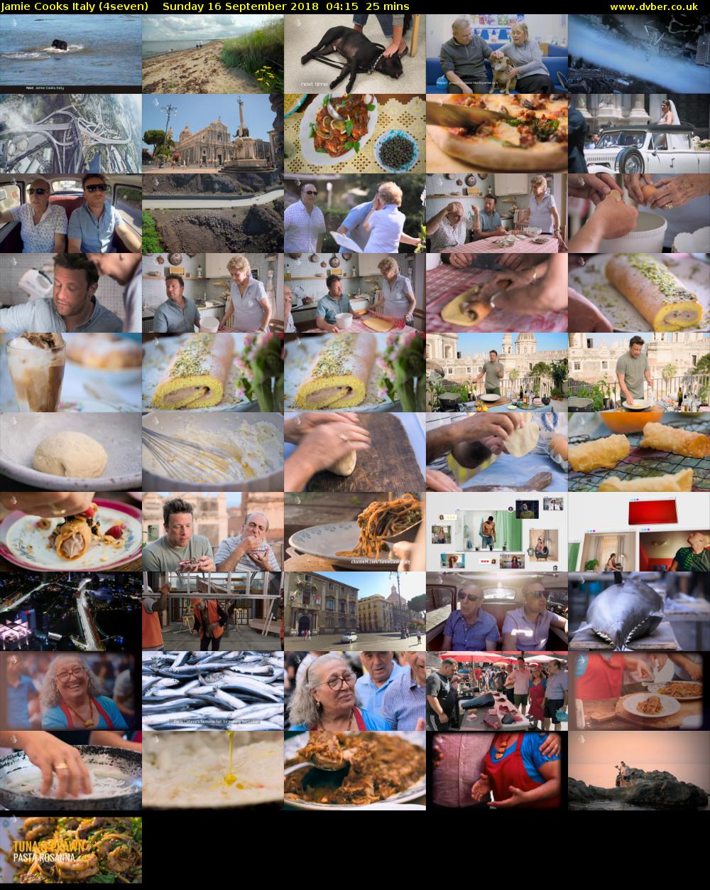 Jamie Cooks Italy (4seven) Sunday 16 September 2018 04:15 - 04:40