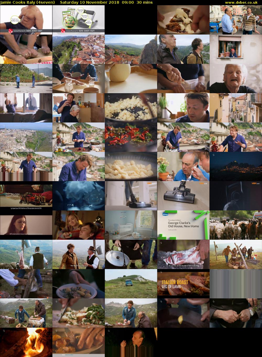 Jamie Cooks Italy (4seven) Saturday 10 November 2018 09:00 - 09:30