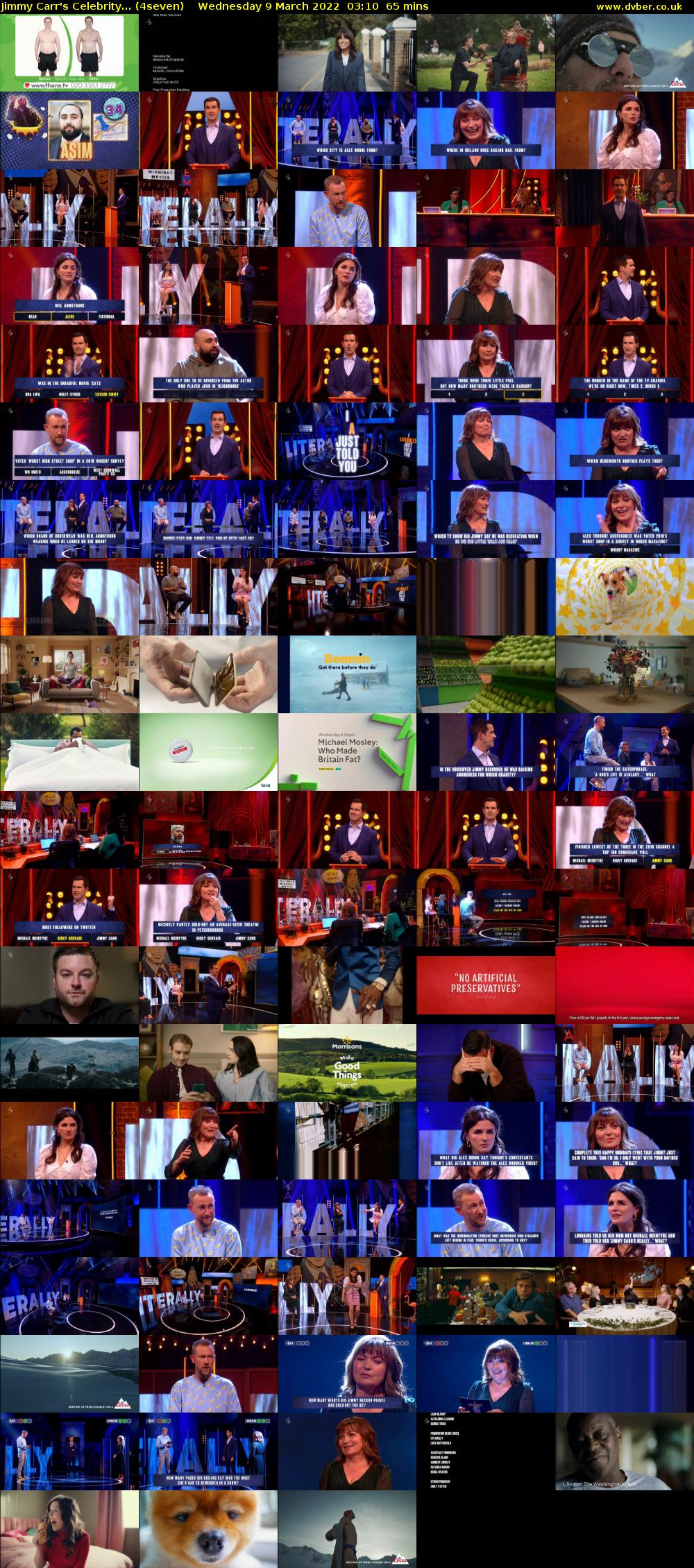 Jimmy Carr's Celebrity... (4seven) Wednesday 9 March 2022 03:10 - 04:15