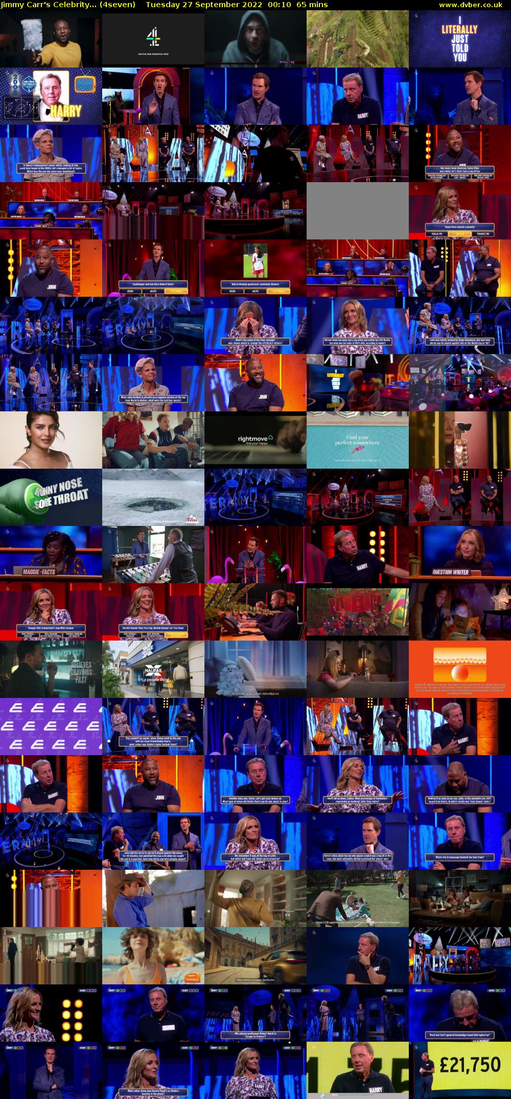Jimmy Carr's Celebrity... (4seven) Tuesday 27 September 2022 00:10 - 01:15