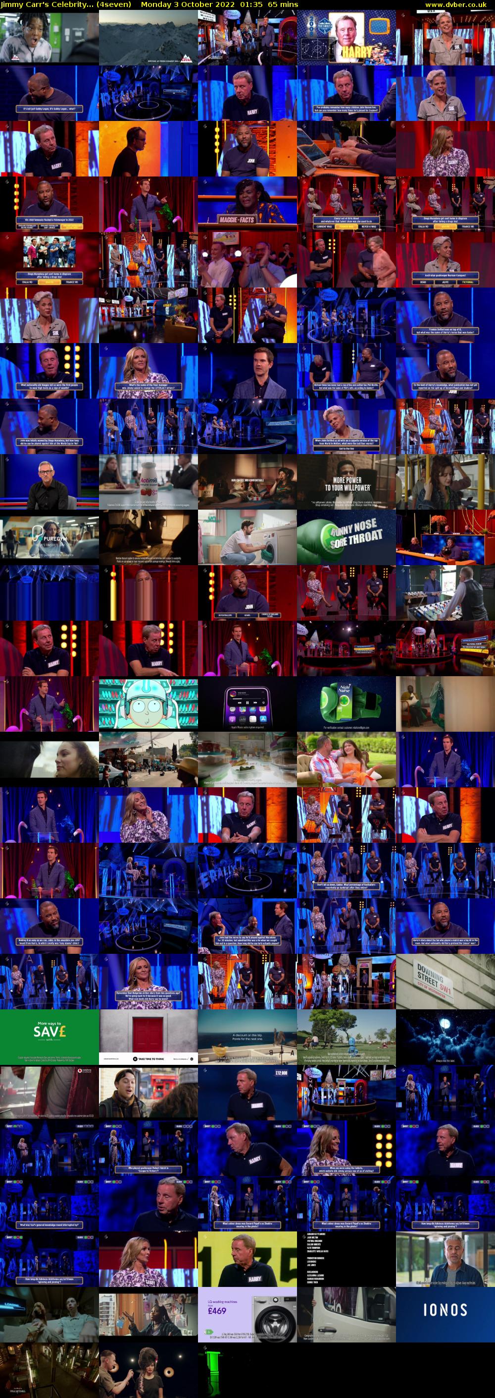 Jimmy Carr's Celebrity... (4seven) Monday 3 October 2022 01:35 - 02:40