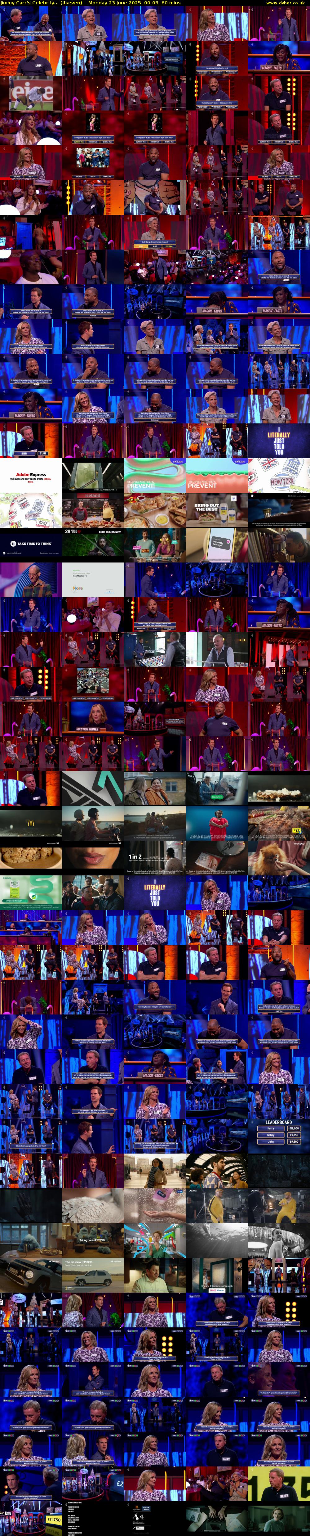 Jimmy Carr's Celebrity... (4seven) Monday 23 June 2025 00:05 - 01:05