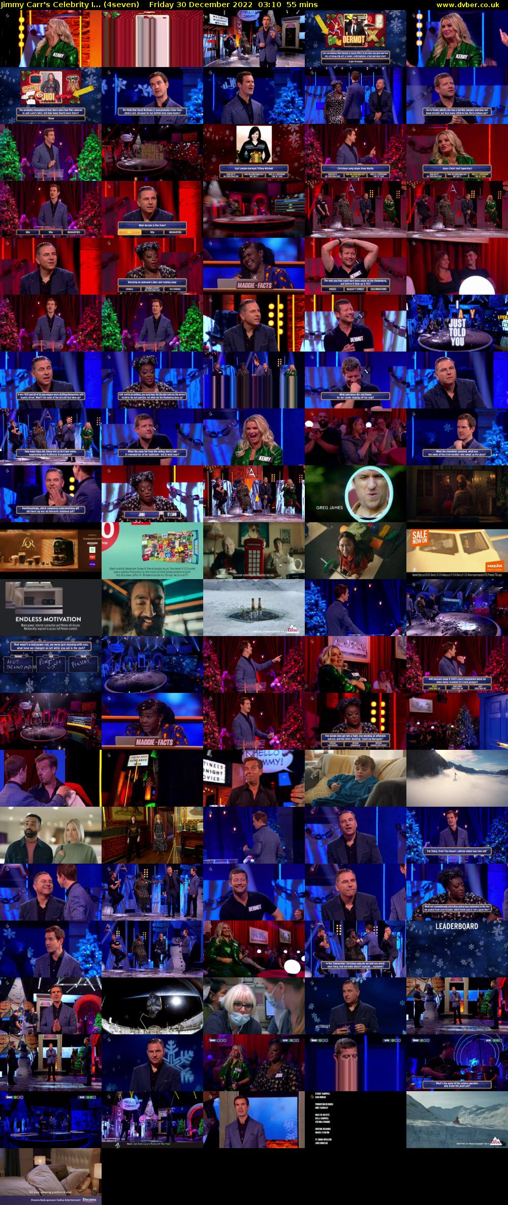 Jimmy Carr's Celebrity I... (4seven) Friday 30 December 2022 03:10 - 04:05